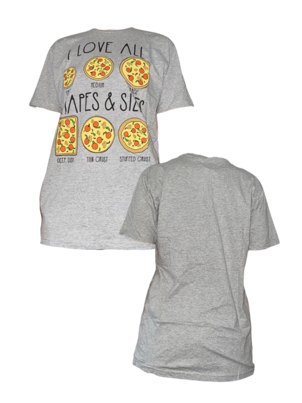 I Love All Shapes & Sizes Pizza Shirt